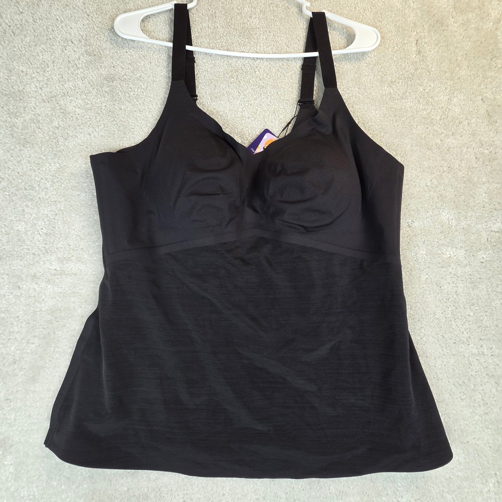 Honeylove LiftWear Cami Onyx Black Size 2X Shapewear Tank LWCM0102 NWT